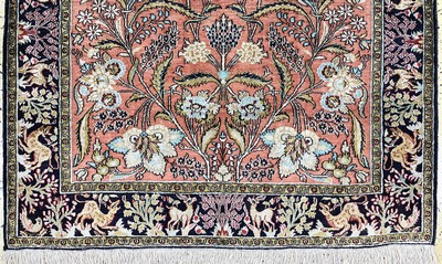 27147432b - Ghom Seide, Persien, Mitte 20.Jhd, reine Naturseide, ca. 157 x 110 cm, EHZ: 3 ...