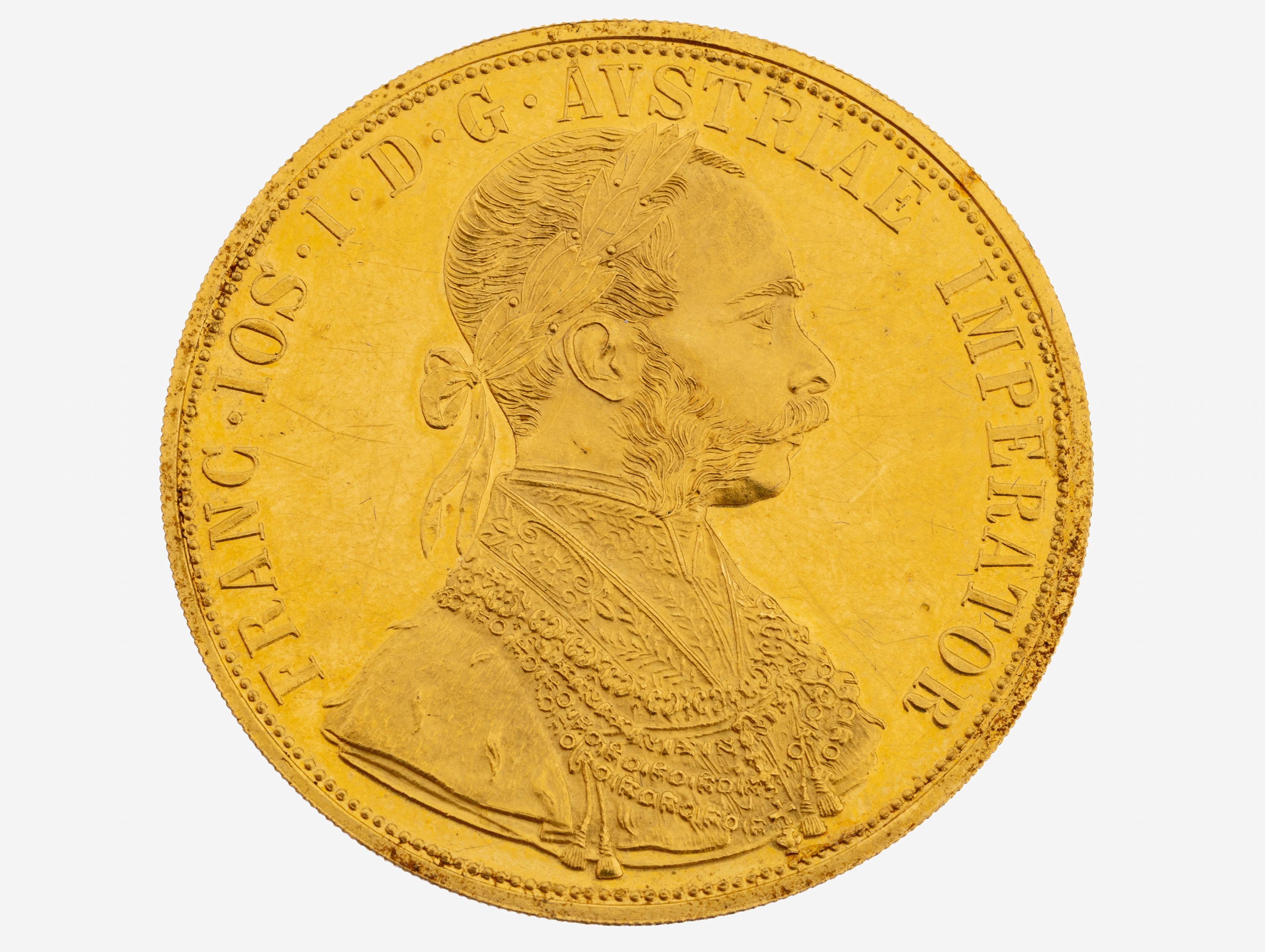 Image 27148189 - Goldmünze 4 Dukaten, Österreich-Ungarn, 1915, Franz Joseph I., offizielle Nachprägung