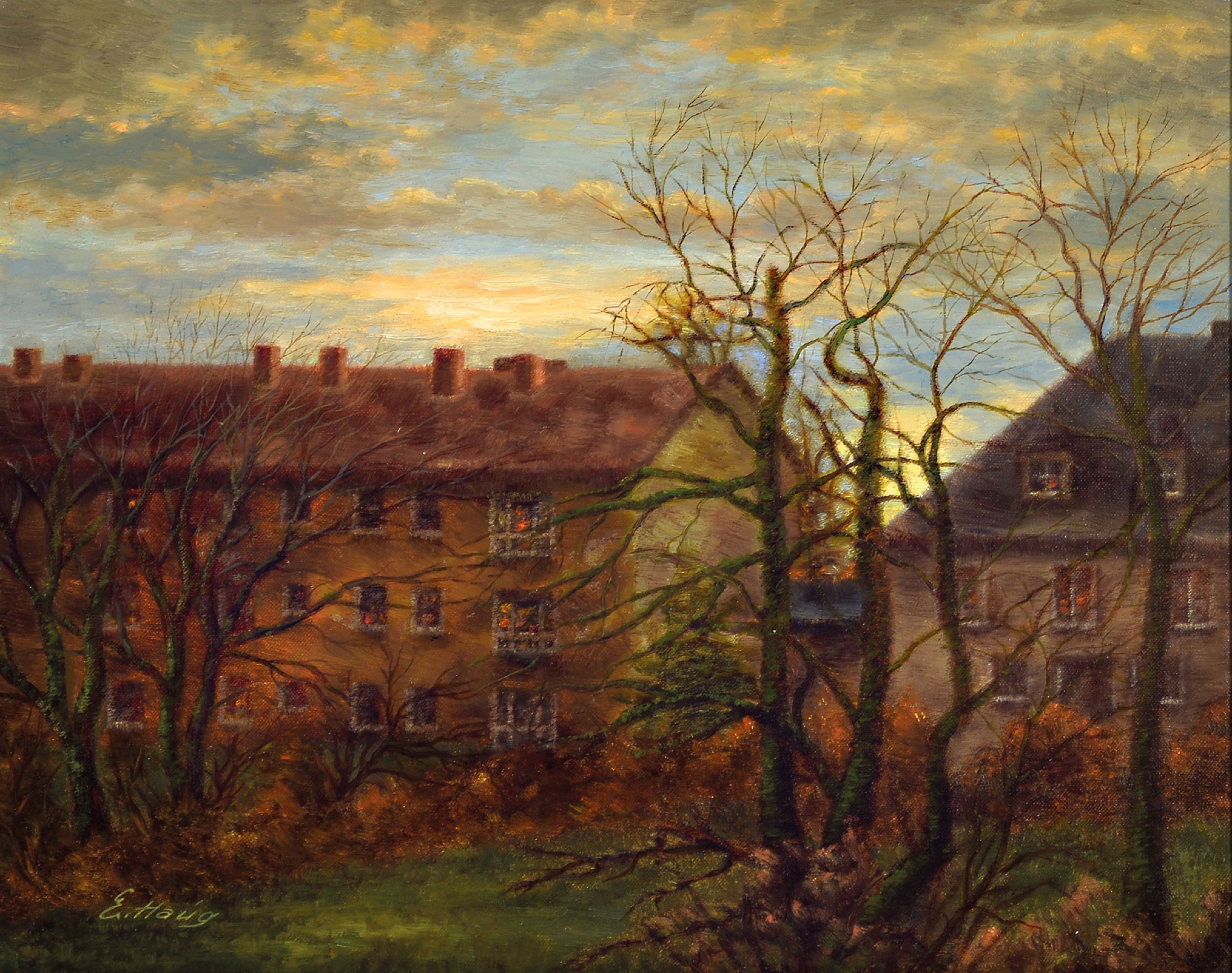 Image 27148191 - Erwin Haug, 1913-2004 Frankfurt, ´Mein Fensterblick! Antoniusstraße (Heddernheim), ...