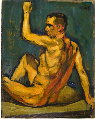 27148119a - Wilhelm Lefebre, 1873 Frankfurt-1974 Meran, 2 Werke: 3 männliche Akte, datiert 1925, ...