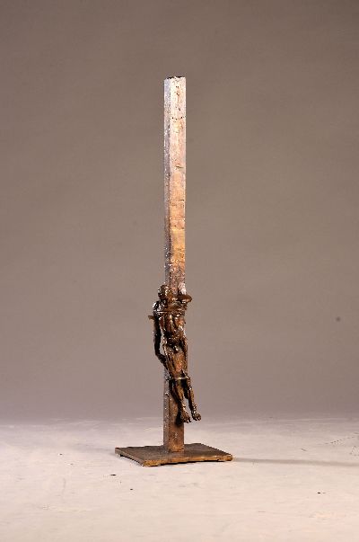 27148165k - Gunther Stilling, 1943 Srpski-2024 Heilbronn , Bronzeskulptur, Kreuzigung, patiniert, ...