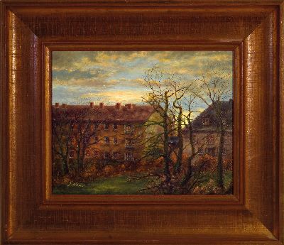 27148191k - Erwin Haug, 1913-2004 Frankfurt, ´Mein Fensterblick! Antoniusstraße (Heddernheim), ...
