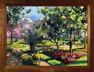 27148266k - Carlos José Fonseca Martins, geb. 1949, Park in der Stadt, wohl Portugal, ...