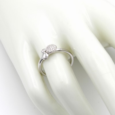 27148441a - Ring mit Brillanten, WG 750/000, runde Elemente, 20 Brill. zus. ca. 0.15 ct Weiß/si, RW ...