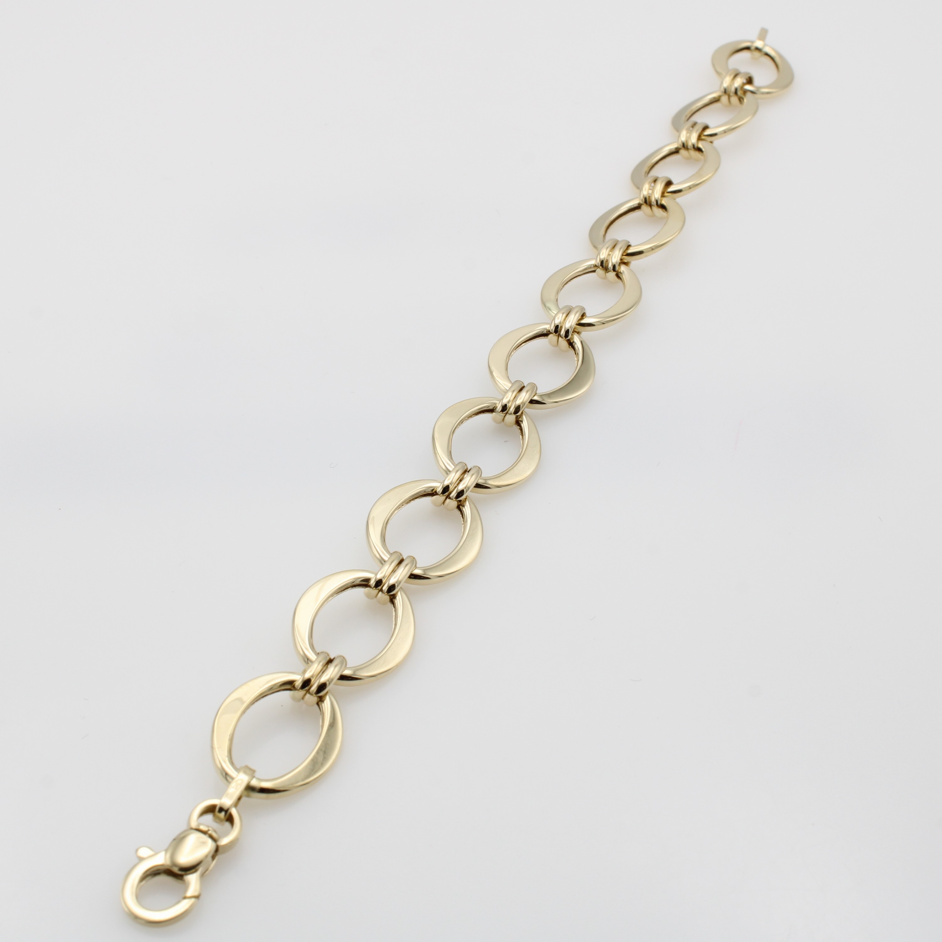 Image 27148810 - Armband, GG 585/000, ovale Glieder, Feder- ringschl., L. ca. 22 cm