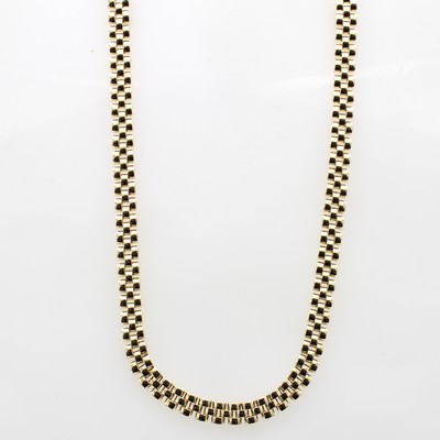 Image Kette, GG 585/000, im Backsteindesign, Karabinerschl., L. ca. 45 cm