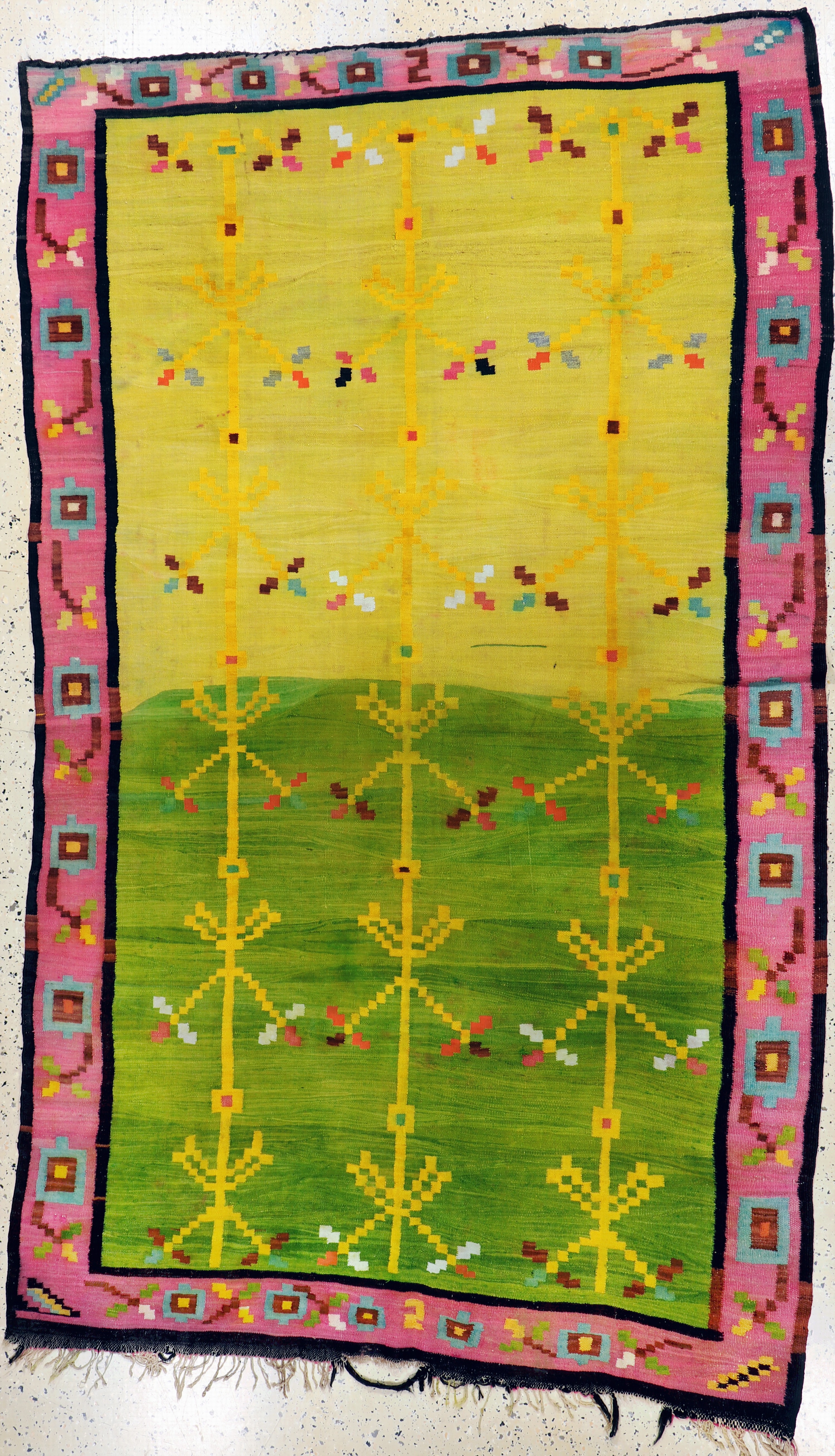 Image 27149042 - Kelim alt, Marokko, Anfang 20.Jhd, Wolle auf Wolle, ca. 265 x 160 cm, EHZ: ...