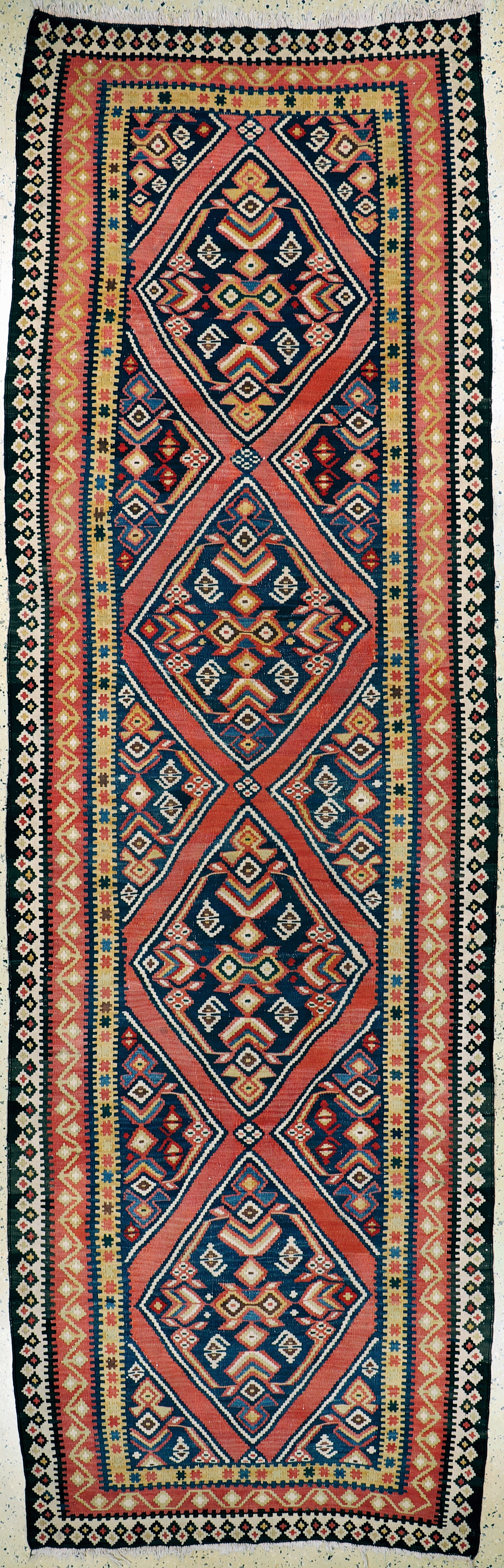 Image 27149045 - Bijar Kilim, Persia, early 20th century, wool on cotton, approx. 385 x 120 cm, condition: ...