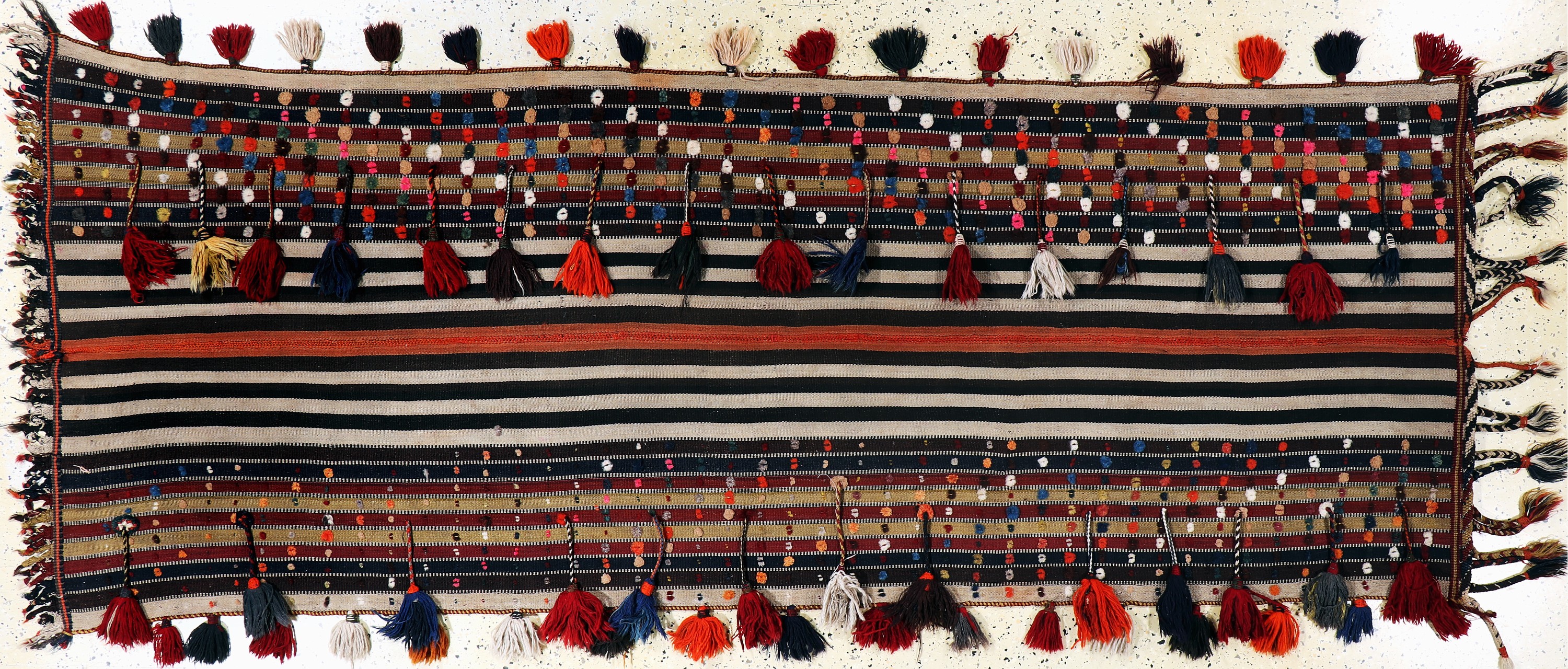 Image 27149052 - Zeltschmuck alt(2 Bahnig), Persien, Anfang 20.Jhd, Wolle auf Wolle, ca. 310 x 115 cm, ...