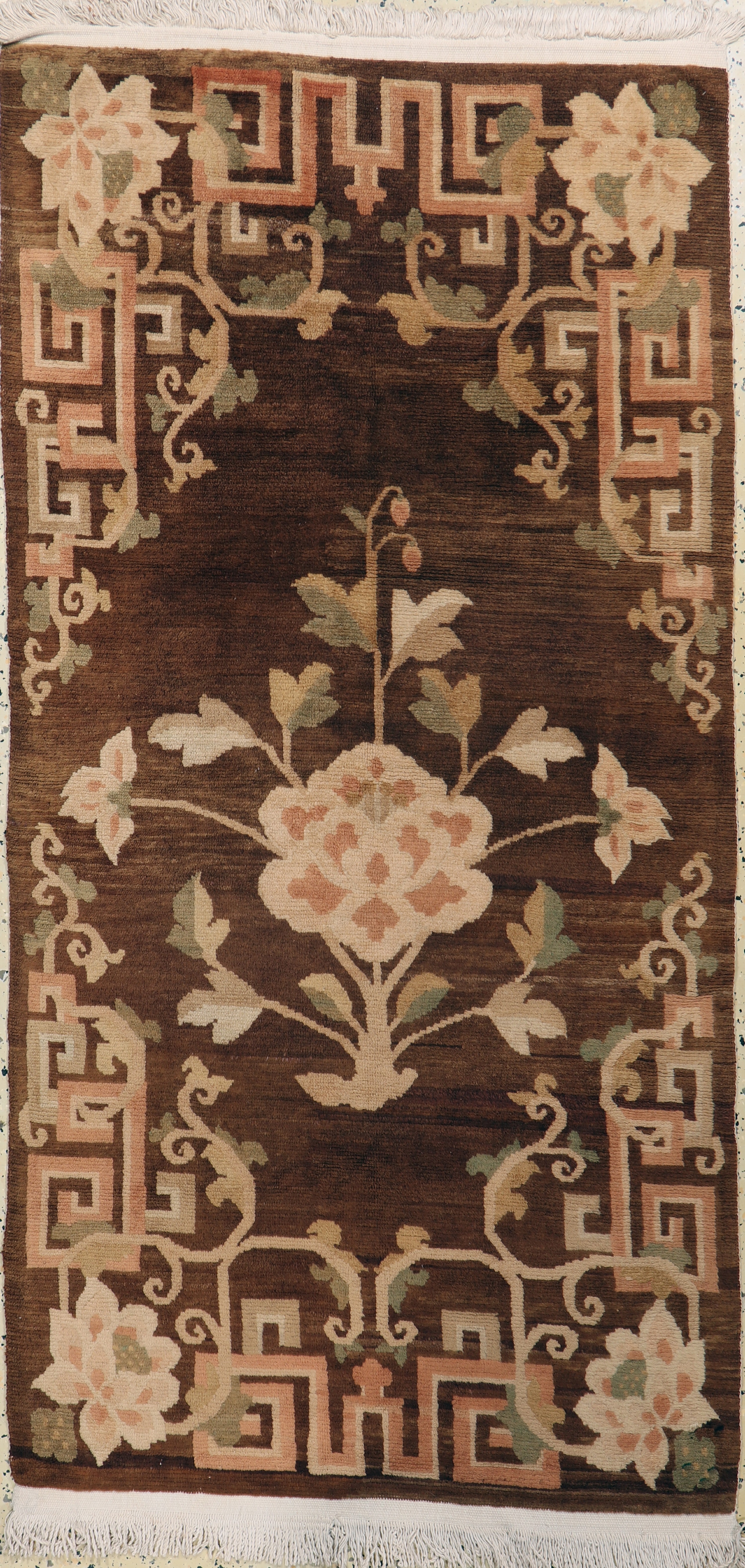 Image 27149053 - Tibet, Mitte 20.Jhd, Wolle auf Baumwolle, ca. 180 x 90 cm, EHZ: 2 Schätzpreis: 400, - ...