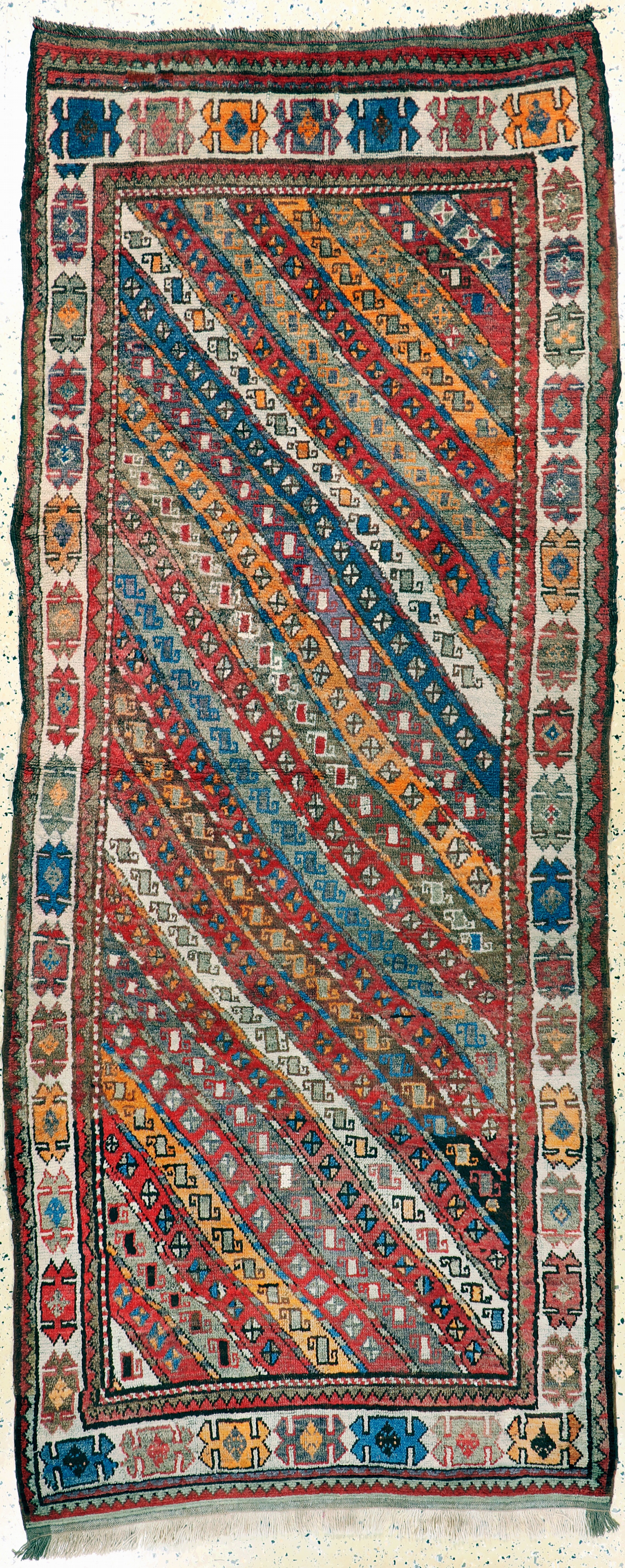 Image 27149056 - Kurdish village carpet antique, Turkey, around1900, wool on wool, approx. 275 x 114 cm, ...