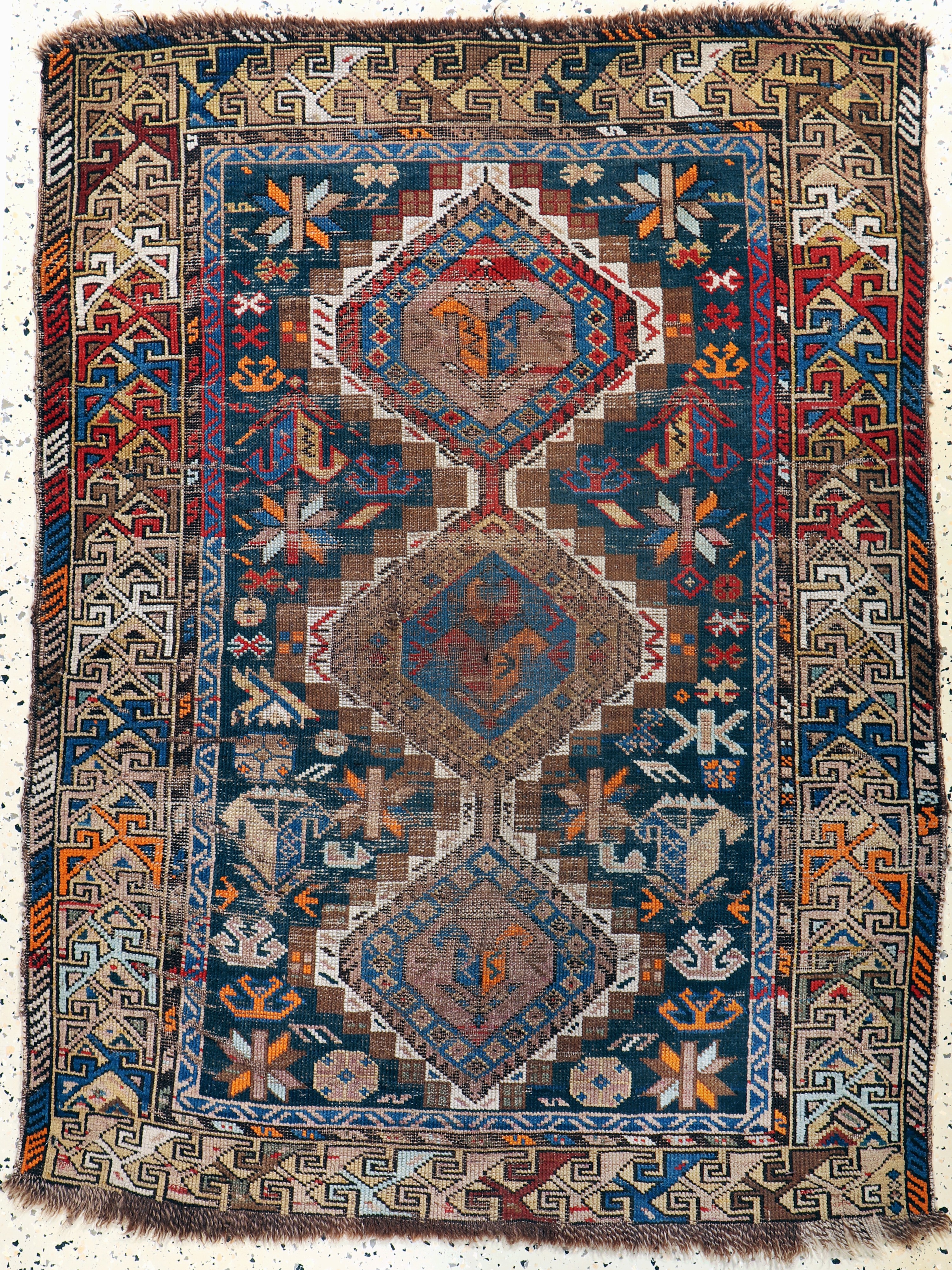 Image 27149057 - Kazak antik, Kaukasus, 19.Jhd, Wolle auf Wolle, ca. 130 x 100 cm, EHZ: 4 Schätzpreis: ...