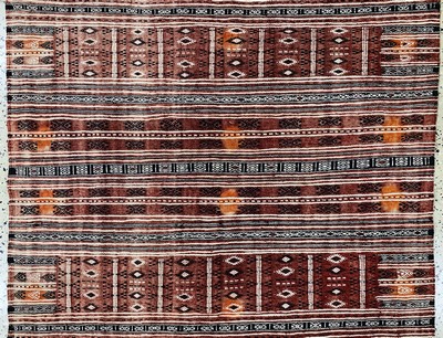 27149027b - Rabat Kelim, Marokko, Mitte 20.Jhd, Wolle auf Wolle, ca. 260 x 117 cm, EHZ: 2 ...
