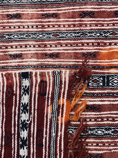 27149027f - Rabat Kelim, Marokko, Mitte 20.Jhd, Wolle auf Wolle, ca. 260 x 117 cm, EHZ: 2 ...