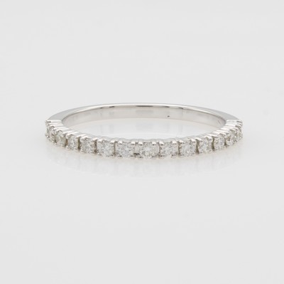 Image Ring mit Brillanten, WG 750/000, 15 Brill. zus. ca. 0.30 ct Weiß/si, Krappenfassungen, ...