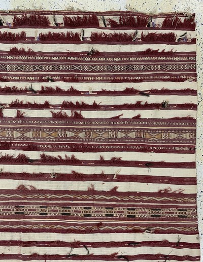 27149041b - Kelim alt, Marokko, Anfang 20.Jhd, Wolle auf Wolle, ca. 305 x 175 cm, EHZ: 2 ...