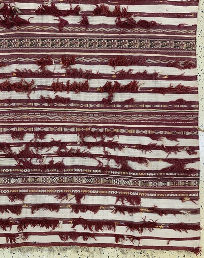 27149041f - Kelim alt, Marokko, Anfang 20.Jhd, Wolle auf Wolle, ca. 305 x 175 cm, EHZ: 2 ...