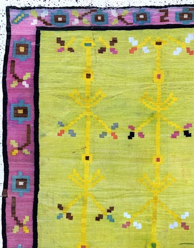 27149042a - Kelim alt, Marokko, Anfang 20.Jhd, Wolle auf Wolle, ca. 265 x 160 cm, EHZ: ...