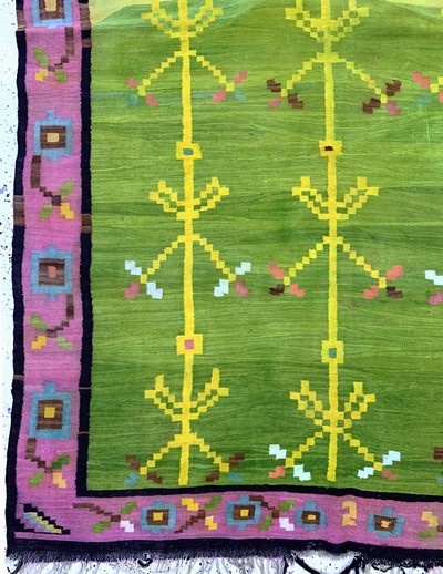 27149042c - Kelim alt, Marokko, Anfang 20.Jhd, Wolle auf Wolle, ca. 265 x 160 cm, EHZ: ...
