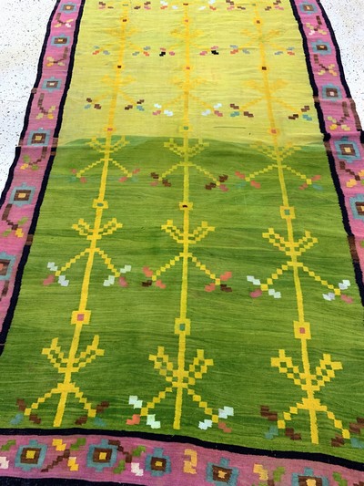 27149042e - Kelim alt, Marokko, Anfang 20.Jhd, Wolle auf Wolle, ca. 265 x 160 cm, EHZ: ...