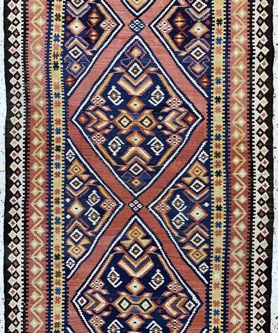 27149045b - Bijar Kilim, Persia, early 20th century, wool on cotton, approx. 385 x 120 cm, condition: ...