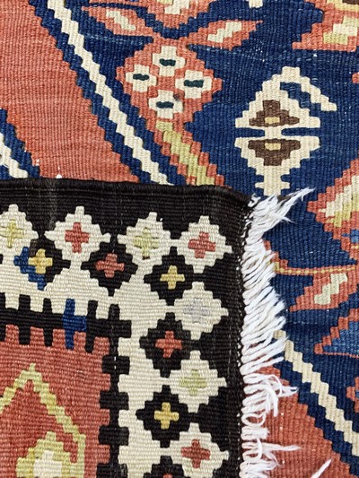 27149045g - Bijar Kilim, Persia, early 20th century, wool on cotton, approx. 385 x 120 cm, condition: ...