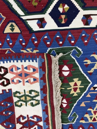 27149049d - 2 Lots Shahsawan Kelim, Persien, Ende 20.Jhd, Wolle auf Wolle, ca. 160 x 107 cm, EHZ: 2 ...
