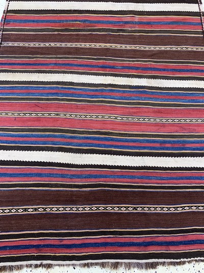 27149051e - Kurdish Kilim, Persia, early 20th century, wool on wool, approx. 304 x 143 cm, ...