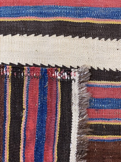 27149051f - Kurdish Kilim, Persia, early 20th century, wool on wool, approx. 304 x 143 cm, ...