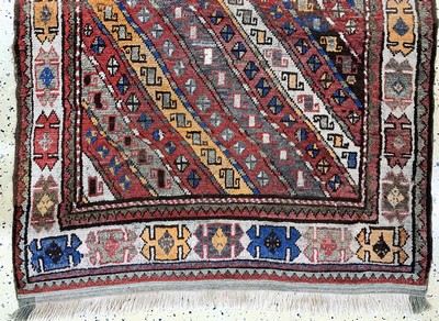 27149056d - Kurdish village carpet antique, Turkey, around1900, wool on wool, approx. 275 x 114 cm, ...