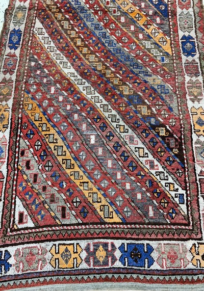 27149056f - Kurdish village carpet antique, Turkey, around1900, wool on wool, approx. 275 x 114 cm, ...