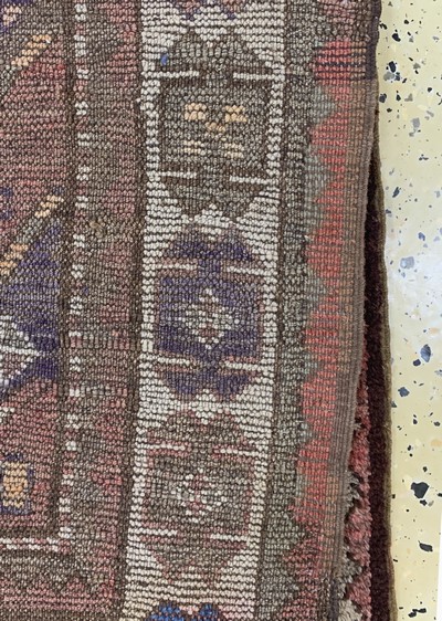 27149056g - Kurdish village carpet antique, Turkey, around1900, wool on wool, approx. 275 x 114 cm, ...