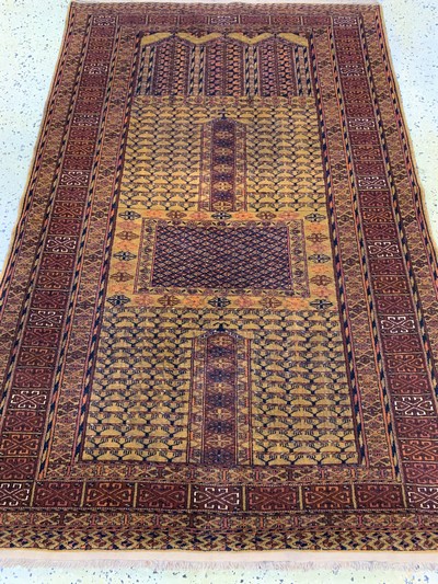 27149059d - Mauri Engsi, Afghanistan, Mitte 20.Jhd, Wolle auf Wolle, ca. 172 x 122 cm, EHZ: 2 ...