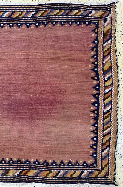 27149088a - Ghaschgai´Sofreh´, Persien, Mitte 20.Jhd, Wolle auf Baumwolle, ca. 105 x 105 cm, EHZ: 2 ...