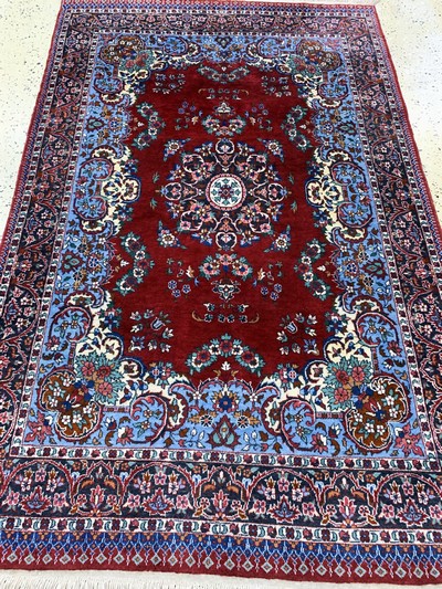 27149091d - Täbriz, Persien, Mitte 20.Jhd, Wolle auf Baumwolle, ca. 195 x 125 cm, EHZ: 2 ...