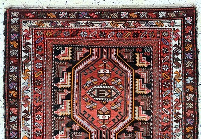 27149092a - Malayer antik, Persien, um 1900, Wolle auf Baumwolle, ca. 190 x 110 cm, EHZ: 3 ...