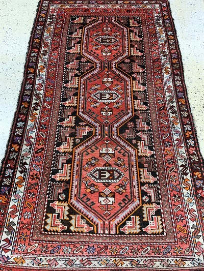 27149092d - Malayer antik, Persien, um 1900, Wolle auf Baumwolle, ca. 190 x 110 cm, EHZ: 3 ...