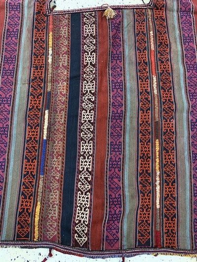 27149096d - Nomaden´Pferdedecke´, Persien, Anfang 20.Jhd, Wolle auf Wolle, ca. 170 x 155 cm, EHZ: 2 ...