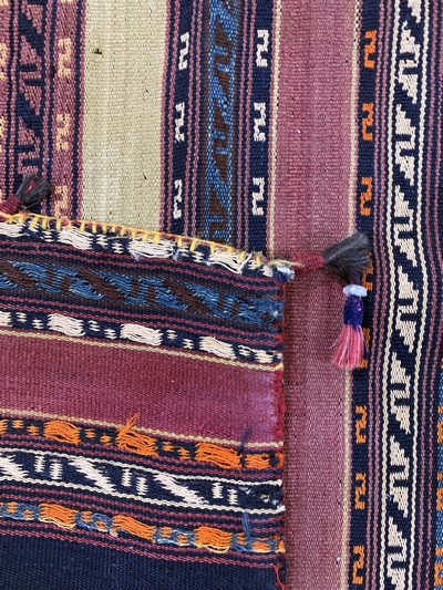 27149098e - Nomaden´Pferdedecke´, Persien, Anfang 20.Jhd, Wolle auf Wolle, ca. 200 x 140 cm, EHZ: ...