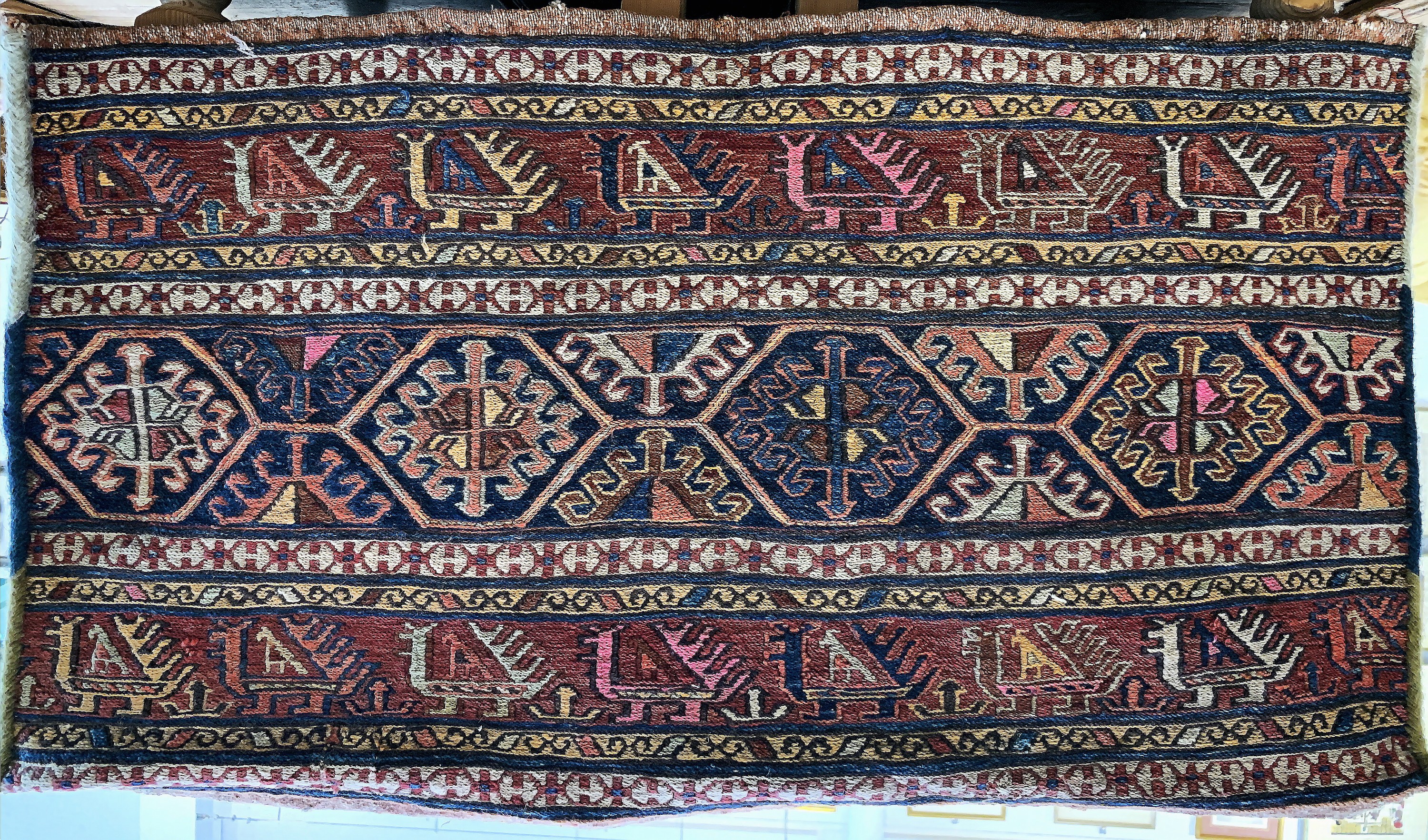 Image 27149285 - Shahsawan ´Mafrasch´, Persien, Anfang 20.Jhd, Wolle auf Wolle, ca. 95 x 50 x 45 cm, ...