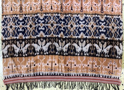 27149274c - Sumba´Ikat´, Indonesien, Anfang 20.Jhd, Baumwolle, ca. 210 x 110 cm, EHZ: 2 ...