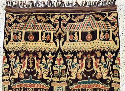 27149276a - Sumba´Ikat´, Indonesien, Anfang 20.Jhd, Baumwolle, ca. 280 x 120 cm, EHZ: 2 ...
