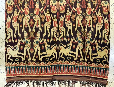 27149276c - Sumba´Ikat´, Indonesien, Anfang 20.Jhd, Baumwolle, ca. 280 x 120 cm, EHZ: 2 ...