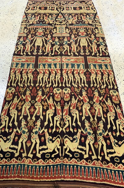 27149276d - Sumba´Ikat´, Indonesien, Anfang 20.Jhd, Baumwolle, ca. 280 x 120 cm, EHZ: 2 ...