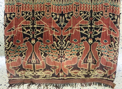 27149278c - Sumba´Ikat´, Indonesien, Anfang 20.Jhd, Baumwolle, ca. 245 x 120 cm, EHZ: 2 ...