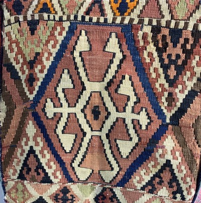 27149280c - Shahsawan´Mafrasch´, Persien, Anfang 20.Jhd, Wolle auf Wolle, ca. 95 x 50 x 50 cm, EHZ: ...