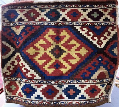 27149281b - Shahsawan´Mafrasch´, Persien, Anfang 20.Jhd, Wolle auf Wolle, ca. 110 x 50 x 50 cm, ...