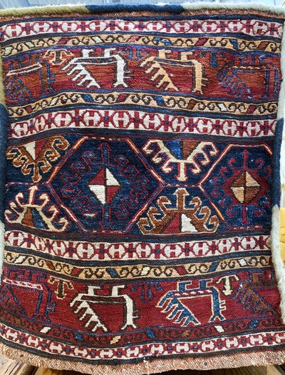 27149285c - Shahsawan ´Mafrasch´, Persien, Anfang 20.Jhd, Wolle auf Wolle, ca. 95 x 50 x 45 cm, ...