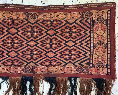 27149295a - 2 Lots Torba, Turkmenistan, Mitte 20.Jhd, Wolle auf Wolle, ca. 120 x 40 cm, EHZ: 2 ...