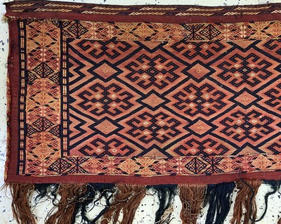 27149295b - 2 Lots Torba, Turkmenistan, Mitte 20.Jhd, Wolle auf Wolle, ca. 120 x 40 cm, EHZ: 2 ...
